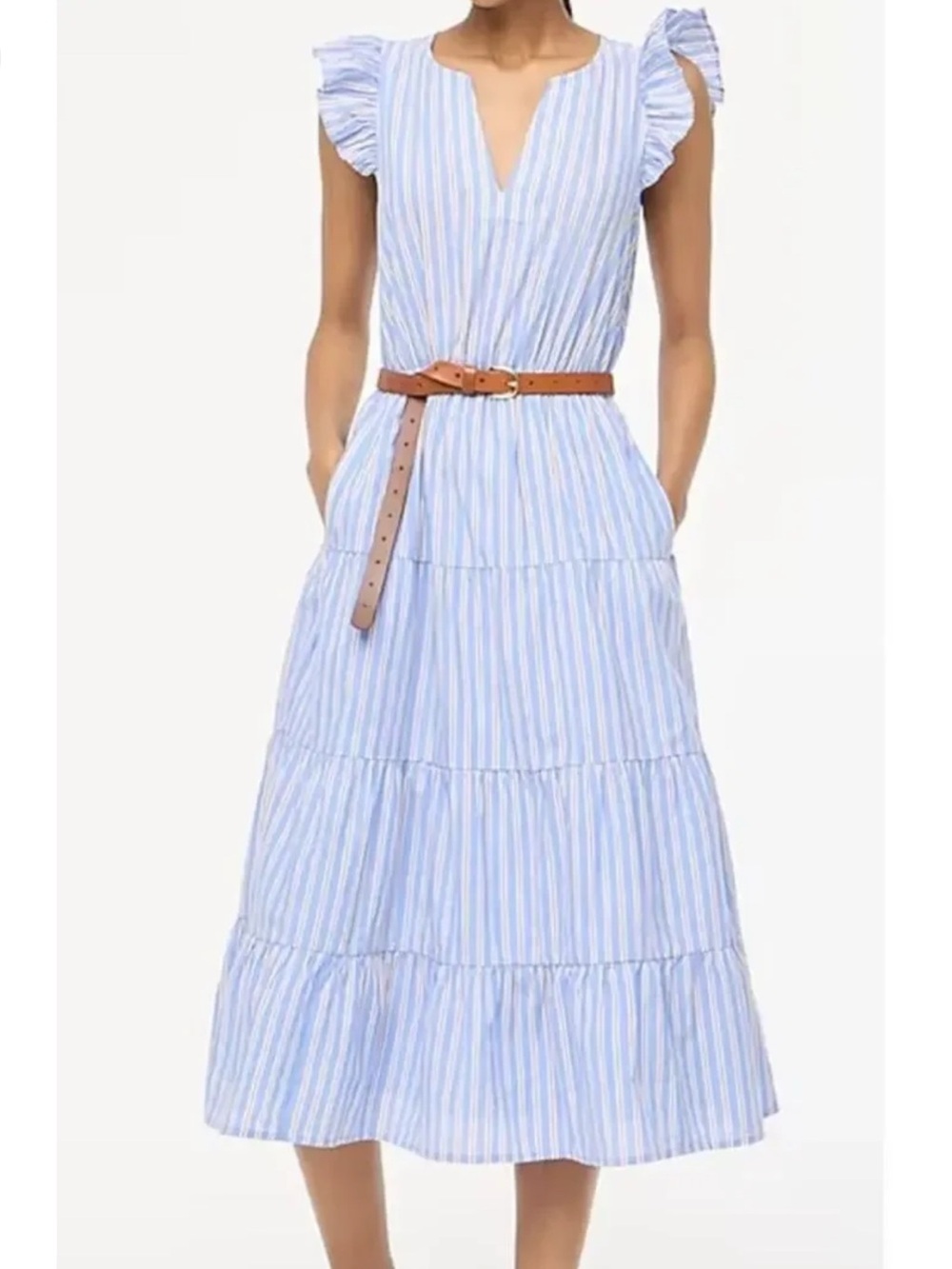 JCrew Tiered Midi Dress